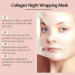 Collagen Peel-off Mask Night Wrapping Facial Mask Deeply Moisturizing Hydrating Firming Skin Facial Mask Daily Face Skin Care - Image 4