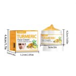 Anti Acne Turmeric Cream, Fades Scars & Dark Spots, for Oily and Dull Skin, Brightening Turmeric Face Care Treatment, 50ml - Image 2