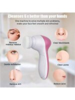 2026 Electric Facial Cleaner 5 IN 1 Face Cleansing Brush Wash Machine Spa Skin Care Massager  Battery-powered（Without battery） - Image 4