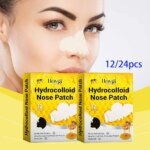 12Pcs/24Pcs Hydrocolloid Nose Patches Absorbing Cover Hydrocolloid Patches For Nose Blackheads Pimples Removal Pores
