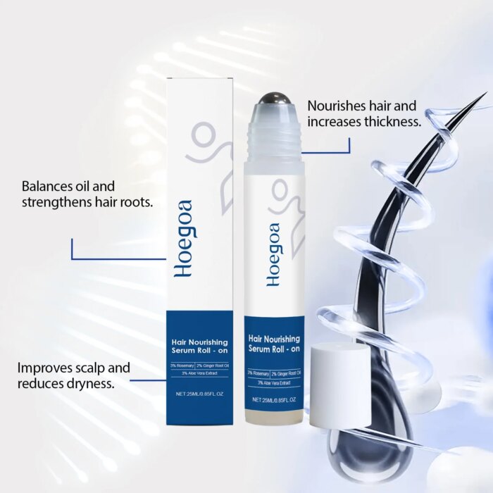 Rosemary Hair Growth Roller Essence Improves Scalp Health Stimulates Follicle Activity Reduces Hair Breakage Increases Density - Image 2