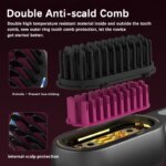 Wireless Straight Curling Hair Comb Heating Negative Ion Hair Straightener Rechargeable Anti-scalding Electric Hair Care Brushes - Image 6