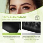 NAGARAKU Luxury Collected Classic Eyelash 100% Hand Made 3rd Classic Eyelash Extension 16rows Individual Matte Black Soft Natura - Image 2