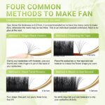 NAGARAKU Luxury Collected Classic Eyelash 100% Hand Made 3rd Classic Eyelash Extension 16rows Individual Matte Black Soft Natura - Image 5