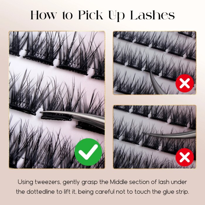 Befer Self-Adhesive Lash Clusters No-Glue Manga Eyelashes 120 Pcs Clusters Lashes Natural Makeup Fluffy False Eyelashes Supplier - Image 3
