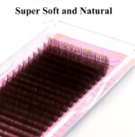 NAGARAKU Brown Eyelashes Individual Eyelash Makeup 16 Lines Brown Color High Quality Super Soft Natural Synthetic Mink - Image 5
