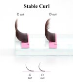 NAGARAKU Brown Eyelashes Individual Eyelash Makeup 16 Lines Brown Color High Quality Super Soft Natural Synthetic Mink - Image 2