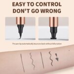 O'CHEAL Eyeliner Stamp Black Liquid Eyeliner Pen Waterproof Fast Dry Dual Head Eye Liner Pencil Make-up for Women Cosmetics Tool - Image 3