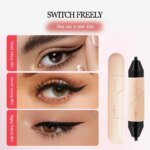 Rotatieve eyeliner pen, snel droge waterdichte anti-zweet, niet gemakkelijk vervagen functie, multifunctionele eyeliner pen, nat