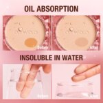 Wholesale O.TWO.O Face Powder 24 Hours Oil-control  Waterproof Matte Face Makeup Cosmetic Setting Compact Powder - Image 6