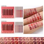 6pcs/pack lip gloss set, long-lasting non stick cup liquid lipstick velvet matte lip gloss - Image 3