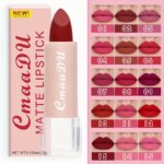 1 Pcs Velvet Matte Lipstick Long-Lasting Non-Stick Cup Waterproof Moisturizing Lip Gloss Fashion Classic Shades For Daily & Date