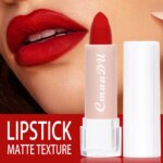 1 Pcs Velvet Matte Lipstick Long-Lasting Non-Stick Cup Waterproof Moisturizing Lip Gloss Fashion Classic Shades For Daily & Date - Image 3