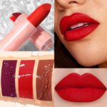 1 Pcs Velvet Matte Lipstick Long-Lasting Non-Stick Cup Waterproof Moisturizing Lip Gloss Fashion Classic Shades For Daily & Date - Image 4