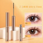 Silk Fiber Matte Mascara Makeup Ultra-Fine Brush Lengthens Eyelashes Waterproof Fast Dry Brown Black Curling Mascara Comestic - Image 2