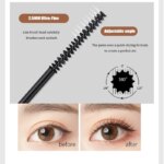 Silk Fiber Matte Mascara Makeup Ultra-Fine Brush Lengthens Eyelashes Waterproof Fast Dry Brown Black Curling Mascara Comestic - Image 4