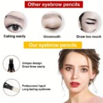 Waterproof Eyebrow Pen, Microblading Eyebrow Pencil With 4 Split Head, Natural Looking Brows Makeup ( 5 Colors) - Image 3