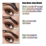 Waterproof Eyebrow Pen, Microblading Eyebrow Pencil With 4 Split Head, Natural Looking Brows Makeup ( 5 Colors) - Image 2