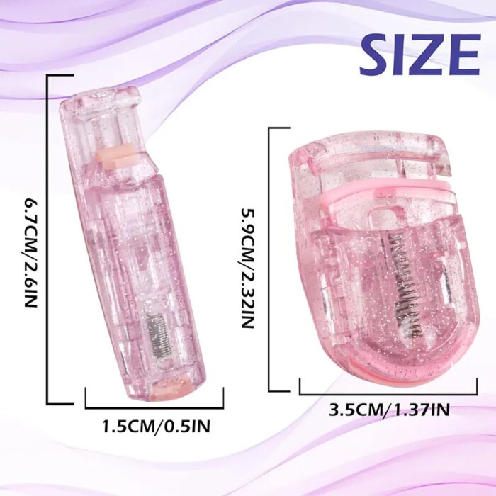 2pcs Eyelash Curler Eyelash Holder Cosmetic Tools Eyelash Curling Tool Lash Curling Clips Curling Lash Tools Eyelash Curling Cli - Image 2