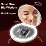 Smart Sunscreen Led Light Portable Makeup Mirror Uv Camera Visual Face Sunscreen Makeup Mirror - Image 5
