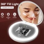 Smart Sunscreen Led Light Portable Makeup Mirror Uv Camera Visual Face Sunscreen Makeup Mirror - Image 6