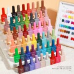 Mxsi 15ml Gel Nail Polish Neon Brown Royal Blue Red Green Pastal Nude Nail Art Varnish Gel Lacquer Top Coat UV Gel Nail Not Set - Image 4
