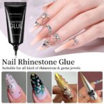 30g Nail Rhinestone Glue for Nails Super Strong Gel Nail Glue for Nail Charm 3D Nails Bling Gel Decoration Gem Nail Art Diamonds - Image 3