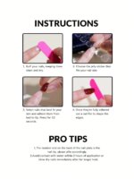 24pcs/set short square fake nails for women cute bride heart white french tips faux ongles y2k press on false nail supplies - Image 4