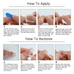 Long Stiletto Press on Fake Nails Blue Heart Diamond Bow Decoration False Nail Y2K Fashion Artificial Nail Handmade Acrylic Nail - Image 6