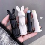 Rabbit Moisturizing Lip Balm Purple Rose Tint Crystal Jelly Colored Anti-chapped Lip Care Smoothens LipLines Base Clear Lipstick - Image 3