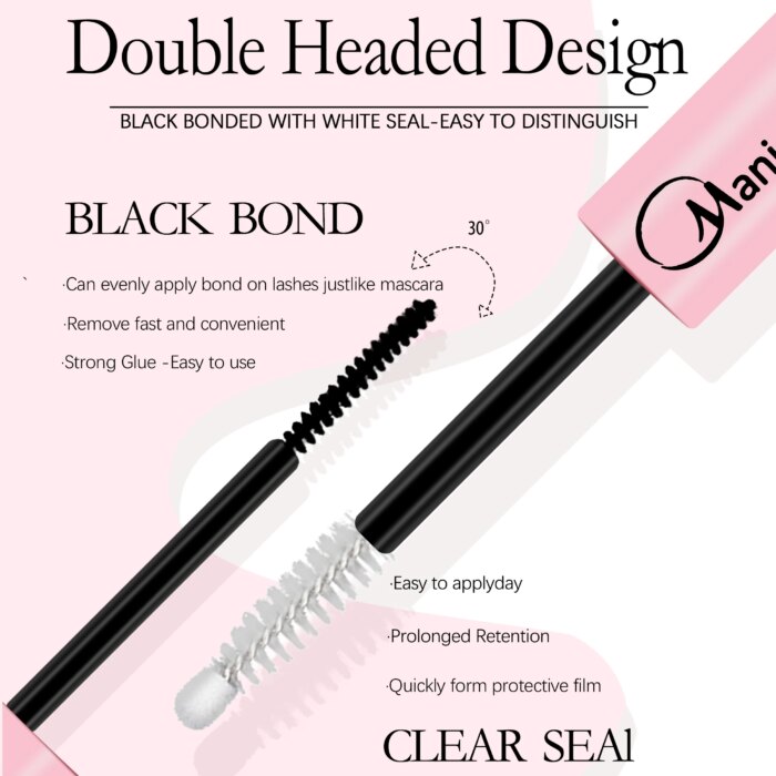 Lash Makeup set Bond and Seal Individual Lashes Glue and Seal Super Strong Hold Lash Extension Lash Glue Remover & Tweezers Kit - Image 2