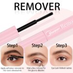 Lash Makeup set Bond and Seal Individual Lashes Glue and Seal Super Strong Hold Lash Extension Lash Glue Remover & Tweezers Kit - Image 5