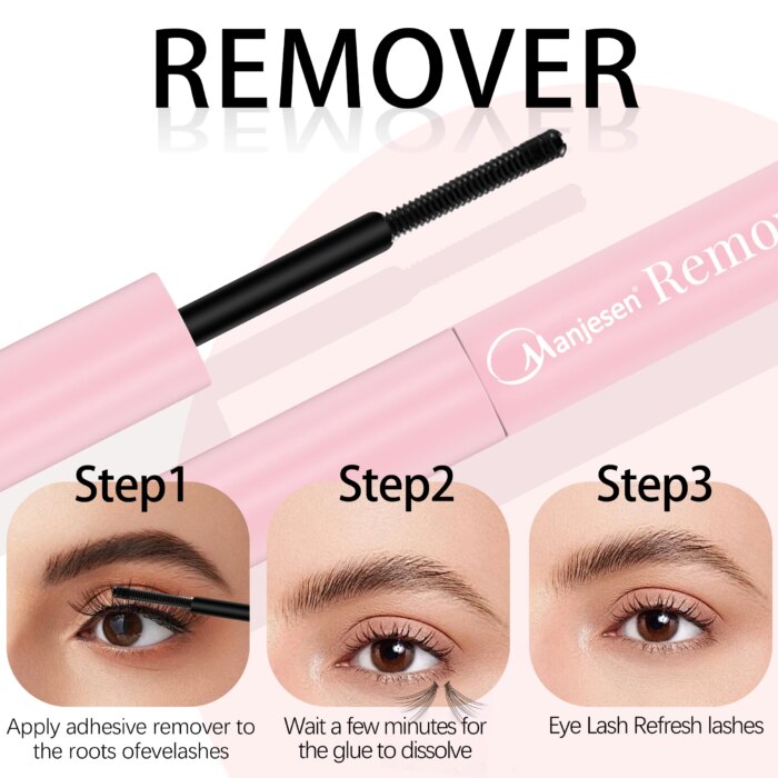 Lash Makeup set Bond and Seal Individual Lashes Glue and Seal Super Strong Hold Lash Extension Lash Glue Remover & Tweezers Kit - Image 5