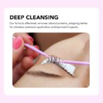 DIYDAY Eyelash Glue Primer for Natural Lashes, Deep Cleansing Oil-Free Prep Adhesive Primer for Eyelash Extension - Image 3