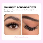 DIYDAY Eyelash Glue Primer for Natural Lashes, Deep Cleansing Oil-Free Prep Adhesive Primer for Eyelash Extension - Image 4