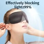 Sleeping Mask Cover Slaapmasker Blockout Eye Comfort Blindfold Concave Light with Women Men Office Use Aid Eye Travel - Image 2