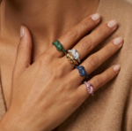 Luxury Colorful CZ Knot Stainless Steel Ring for Women Gold Plated Statement Fashion Jewelry Wedding Party Gift Daily Wear Trend - Image 2