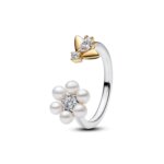 Luxury Original 925 Sterling Silver Heart-shaped Bow Flower Ring fit Women's High-end Jewelry Parties Valentine's Day Gifts - Image 4