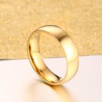 Gold Color Wedding Band Engagement Stainless steel Ring  for Women Men US Sizes 4 5 6 7 8 9 10 11 12 13 14 15 Free Shipping - Image 5