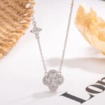 925 Sterling Silver Lucky Four-leaf Clover Pendant Necklace For Women Choker Chain Wedding Party mother's day Jewelry Gift - Image 5