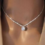 Best Selling S925 Silver Moissanite Necklace Thick Chain Women Birthday Gift 1-2CT Diamond Necklace Exquisite Party Jewelry - Image 3