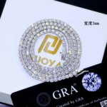 NUOYA Hip Hop Moissanite Tennis Necklace Ice Out VVS1 Diamond Chain Sparkling Jewelry Luxury Gifts for Men and Women - Image 2