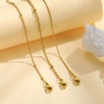 Thin Link Women Bracelet, Stainless Steel 18K Gold Plated Wrist Chain Waterproof Resistant Jewelry - Image 5