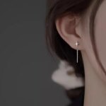 Ventfille 925 Sterling Silver Star Earring for Women Girl Simple Tassels Chain Fashion Office Jewelry Gift Dropshipping - Image 3