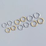 2PCS Tiny Stainless Steel Huggie Small Hoop Earrings For Women Round Circle Punk Unisex Rock Earring Cartilage Piercing Jewelry - Image 5