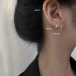 2PCS Tiny Stainless Steel Huggie Small Hoop Earrings For Women Round Circle Punk Unisex Rock Earring Cartilage Piercing Jewelry - Image 4