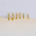 2PCS Tiny Stainless Steel Huggie Small Hoop Earrings For Women Round Circle Punk Unisex Rock Earring Cartilage Piercing Jewelry - Image 6