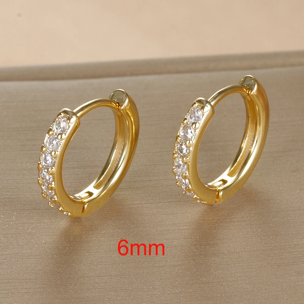Gold white 6mm