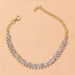 Shining Cubic Zirconia Chain Anklet for Women Fashion Silver Color Ankle Bracelet Barefoot Sandals Foot Jewelry - Image 4
