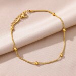 Anklets for Women Summer Beach Accessories Stainless Steel Imitation Pearl Chain Anklet Gold Color Leg Bracelets Bodychain Gifts - Image 4